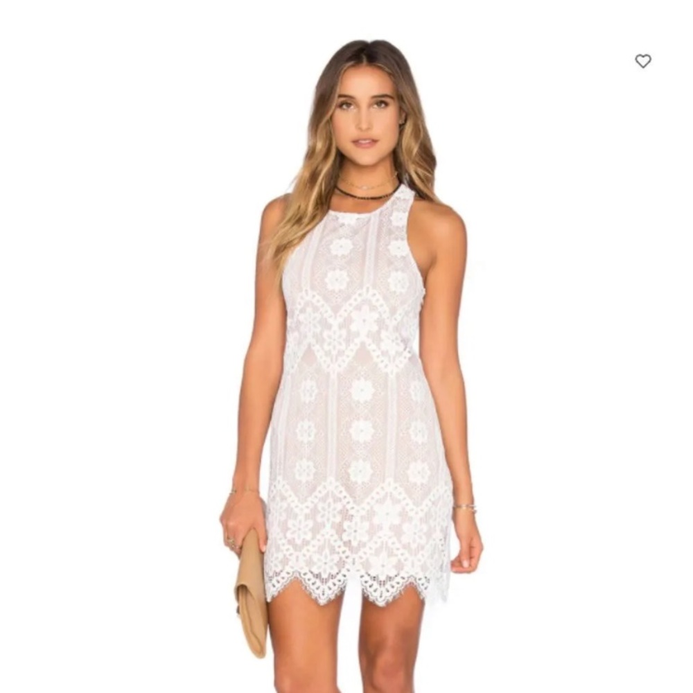 For Love & Lemons white lace dress